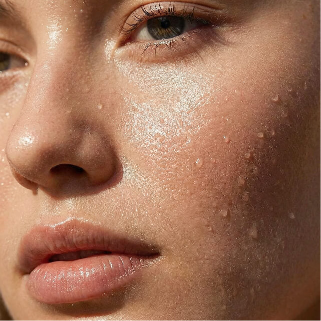 Close up of mode with healthy skin